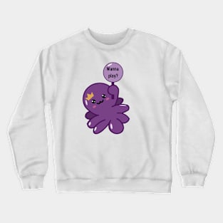 Kawaii purple octopus Crewneck Sweatshirt